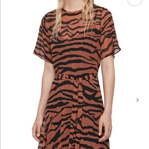 Allsaints zephyr midi dress